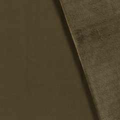 Alphen Fleece brushed Unicolour Olive Green