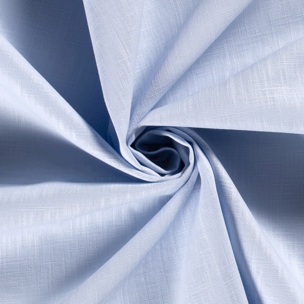 Linen fabric Unicolour Baby Blue