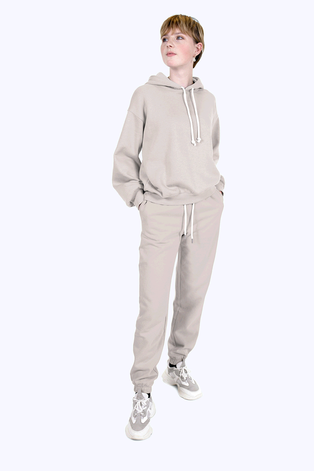 Jogging fabric Unicolour Light Grey