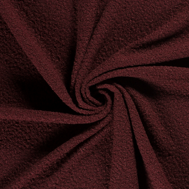 Bouclé fabric Wine red 