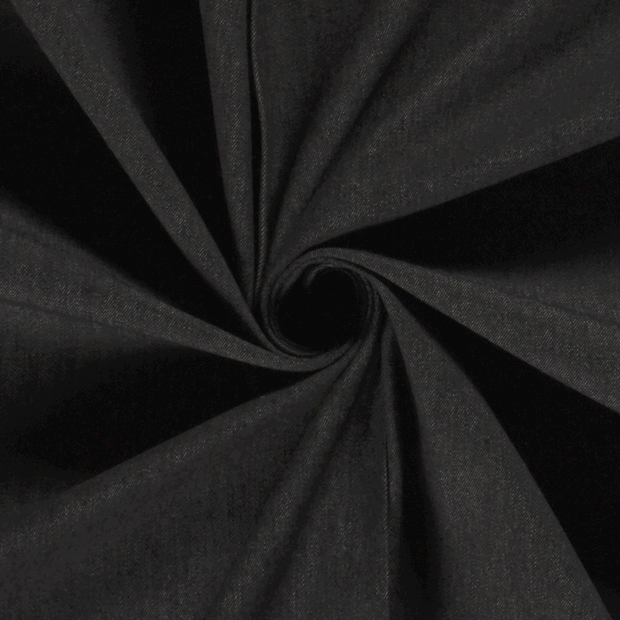 Denim fabric Unicolour Black
