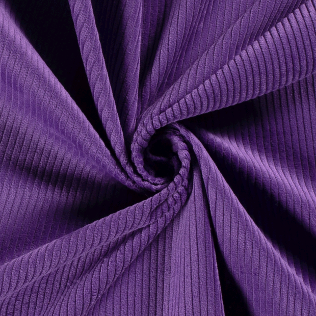 Corduroy 4.5w fabric Unicolour Purple