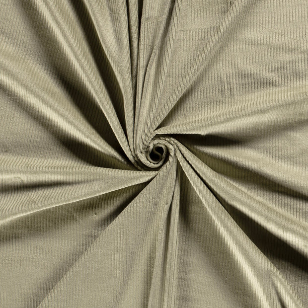 Jumbo Cord Stretch 6w fabric Olive Green 