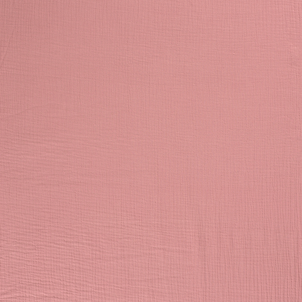 Muslin Triple Layer fabric Pink matte 