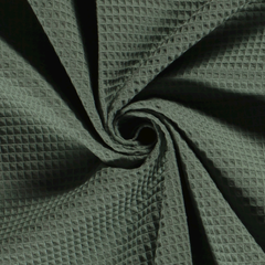 Waffle piqué Unicolour Dark Mint