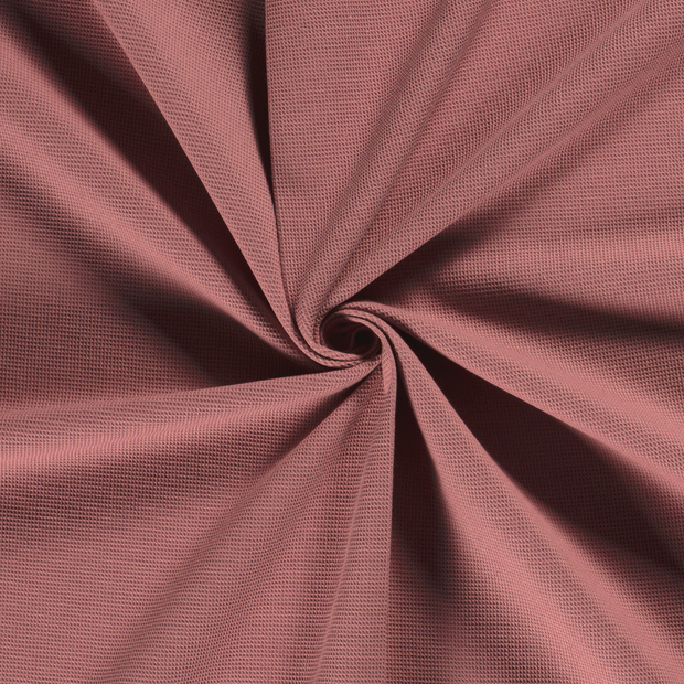 Waffle piqué fabric Old Pink 