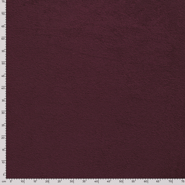 Terry Towelling fabric Unicolour Bordeaux