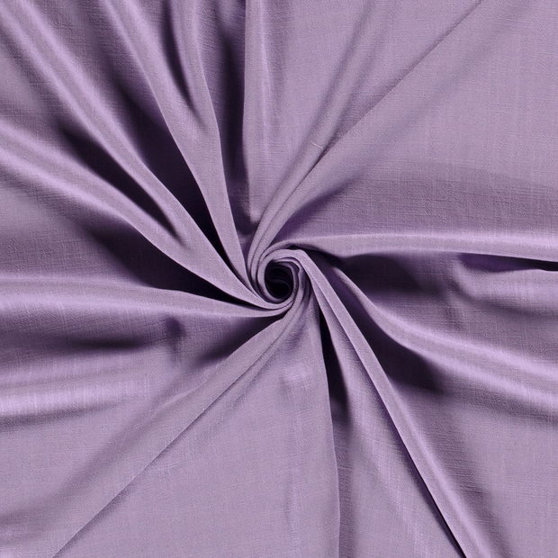 Viscose Lin Chaine et Trame tissu Lilas slub 