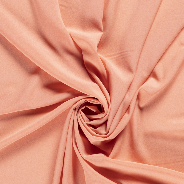 Crêpe Georgette fabric Unicolour Salmon