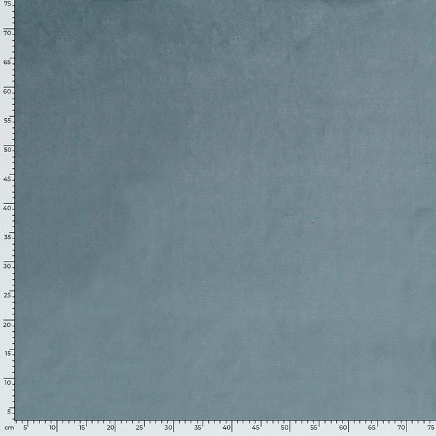 Nicky velours fabric Unicolour Indigo