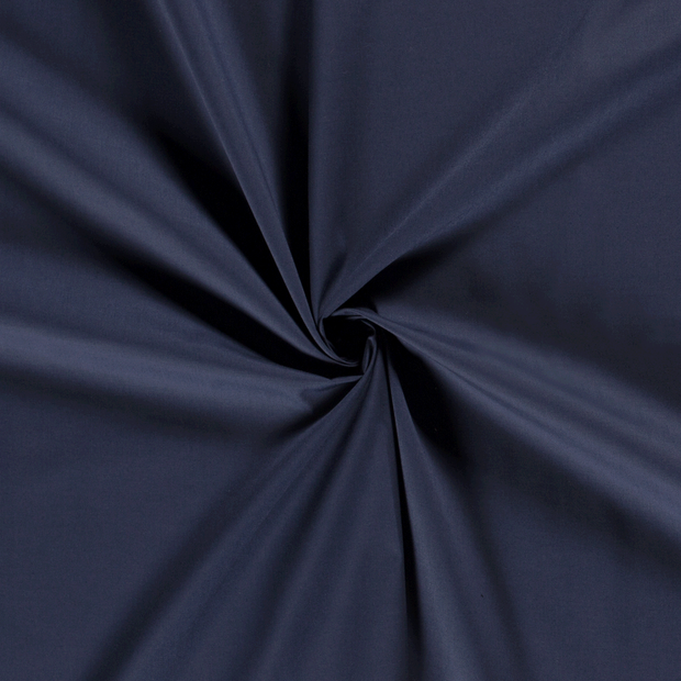 Cotton Poplin fabric Navy 