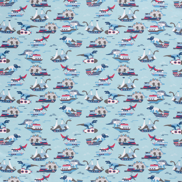Jersey fabrik Babyblau weich 