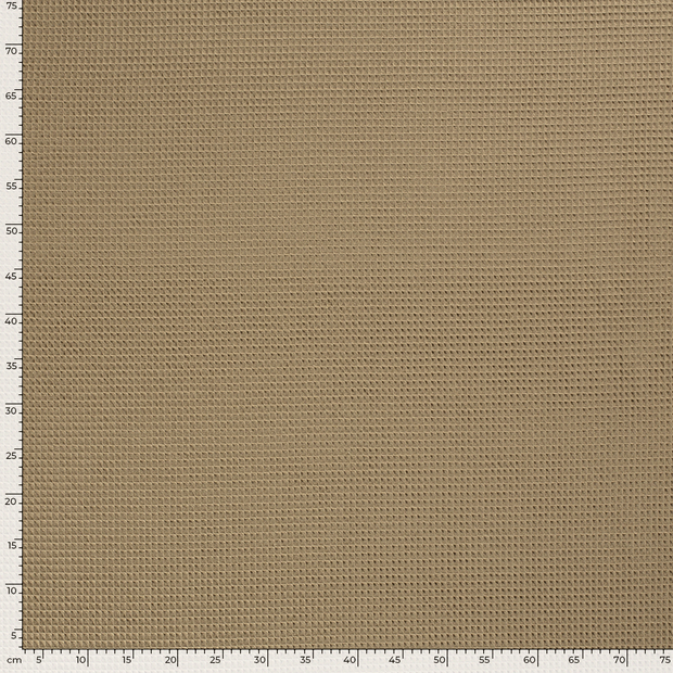 Waffelpiqué fabrik Uni Beige
