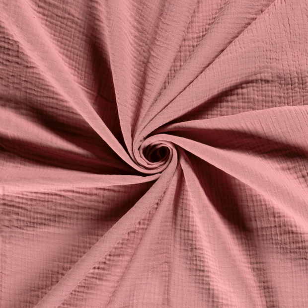 Muslin Triple Layer fabric Pink 