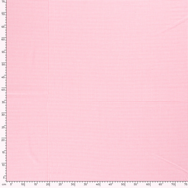Cotton Poplin fabric Checks Pink