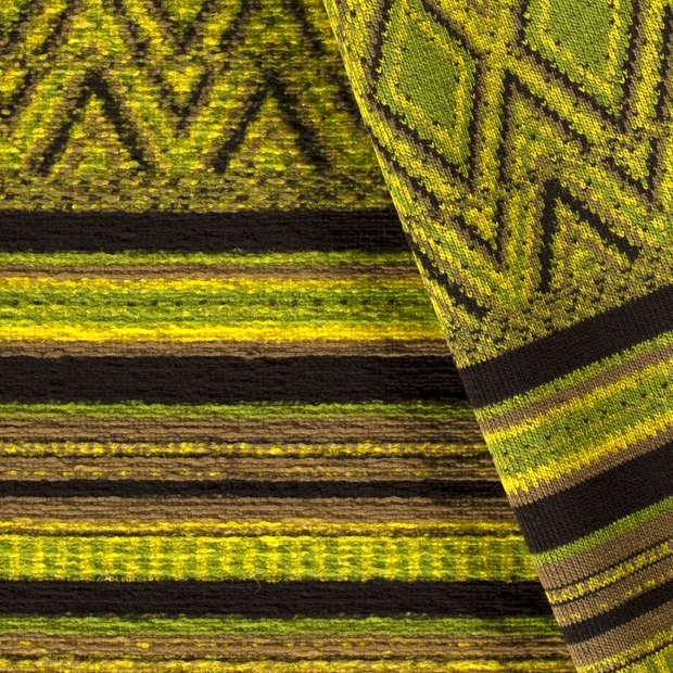 Heavy Knit fabric Abstract brushed 