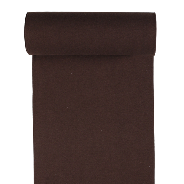 Cuff Material GOTS organic fabric Brown matte 