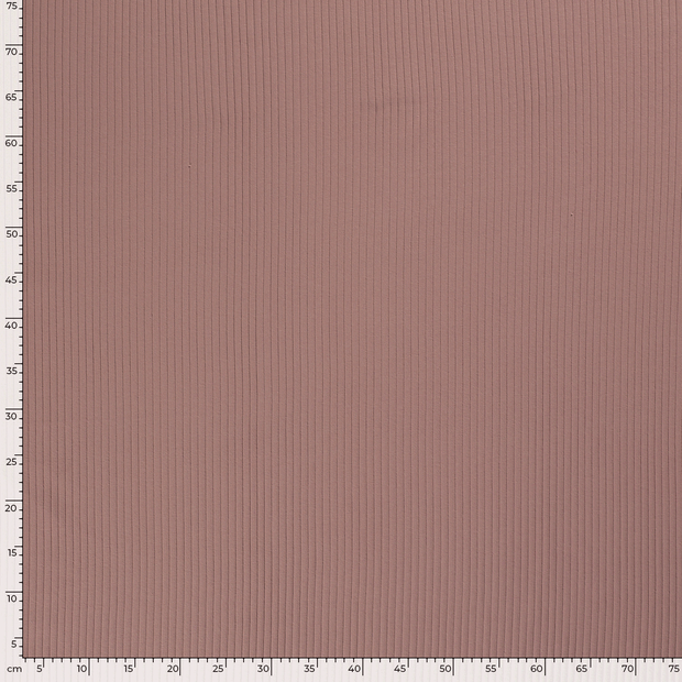 Rib Jersey fabric Unicolour Light Mauve