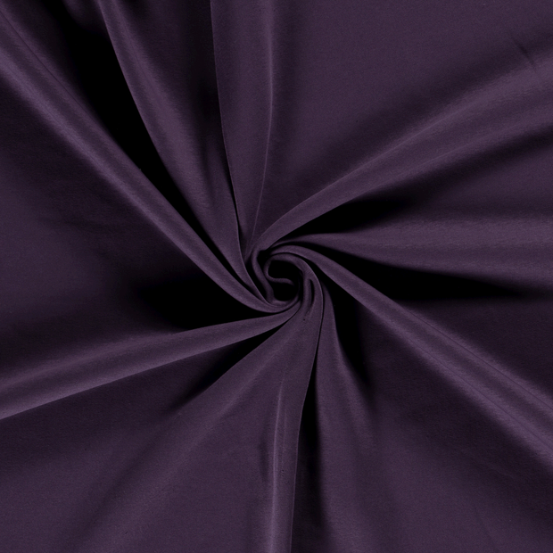 Jogging fabric Aubergine brushed 