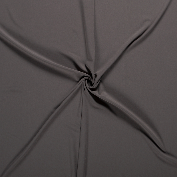 Moss Crêpe fabric Taupe Grey 