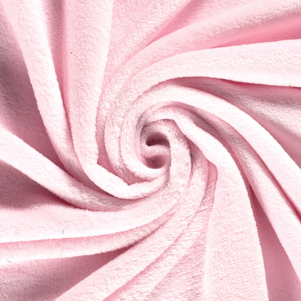 Wellness Fleece fabrik Uni Helles Pink