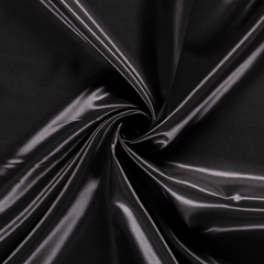 Satin Unicolour Black