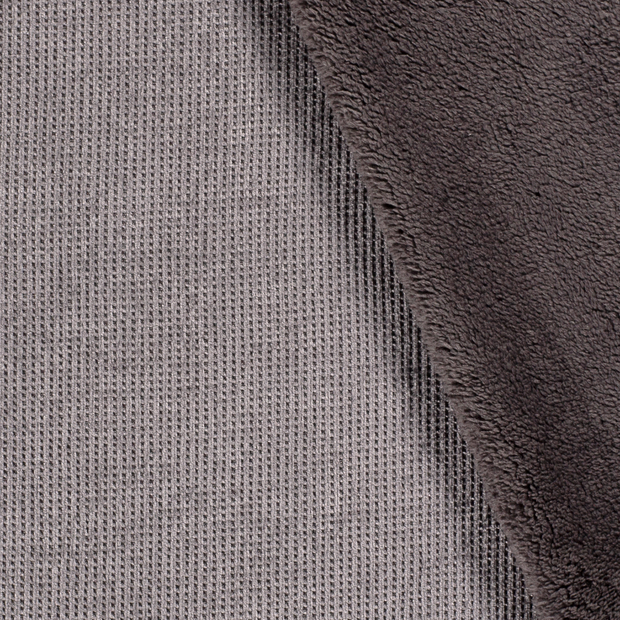 Heavy Knit fabric Unicolour Grey