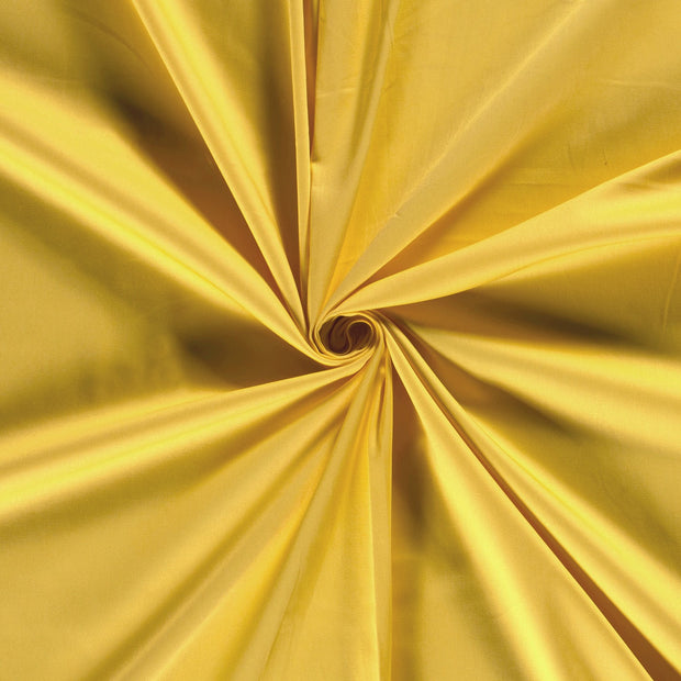 Cotton Satin fabric Yellow 