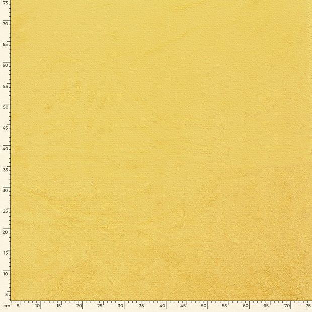 Coral Fleece fabric Unicolour Yellow