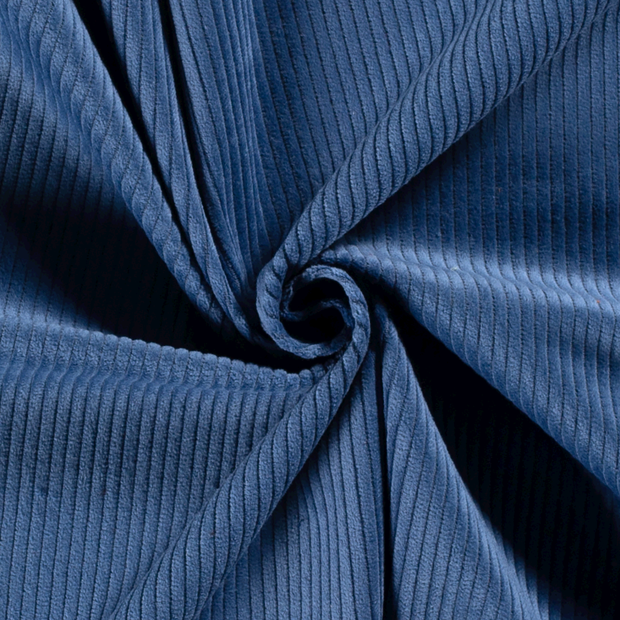 Corduroy 4.5w fabric Unicolour Indigo