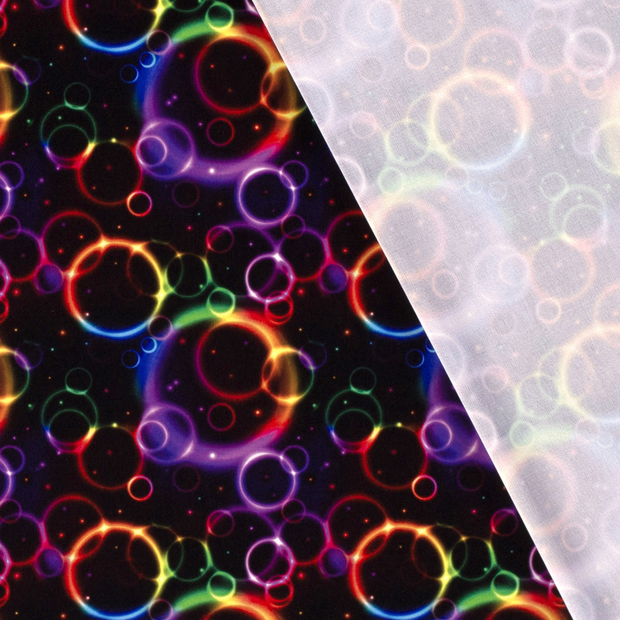 Polyester Jersey fabric Circles digital printed 