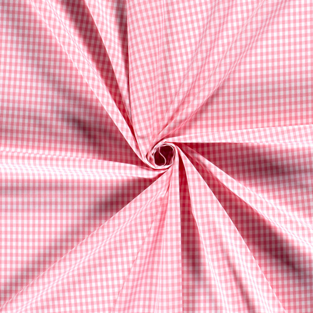 Cotton Poplin fabric Pink yarn dyed 