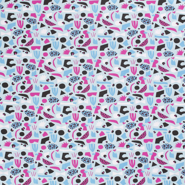 Jersey fabric Baby Blue soft 