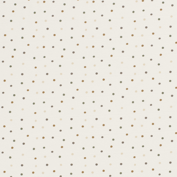 Jersey fabric Dots Off White