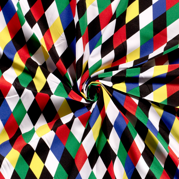 Power Stretch fabric White printed 