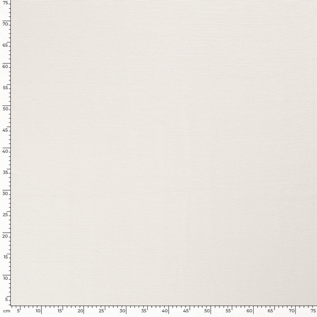 Ottoman jersey fabric Unicolour Off White