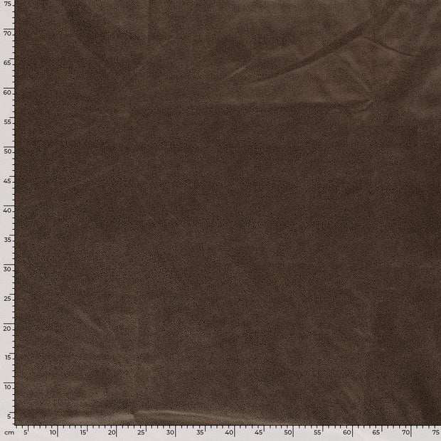 Suede leather fabric Unicolour Taupe Grey