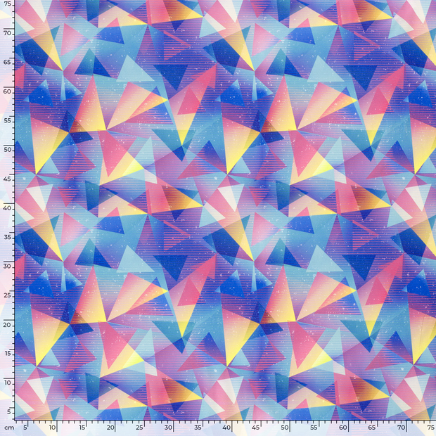 Sportswear Jersey fabric Abstract Indigo
