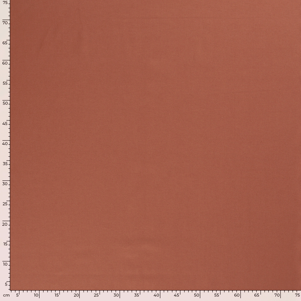 Cotton Poplin fabric Unicolour Redwood