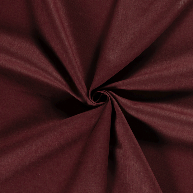 Linen fabric Wine red 