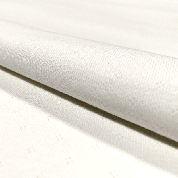 Pinpoint fabric Unicolour Off White