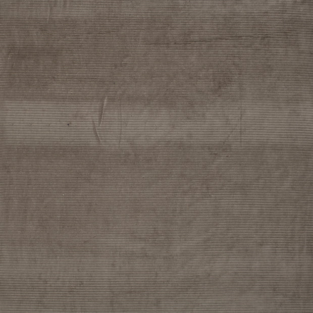 Nicky Velours Rib fabrik Taupe Grau matt 