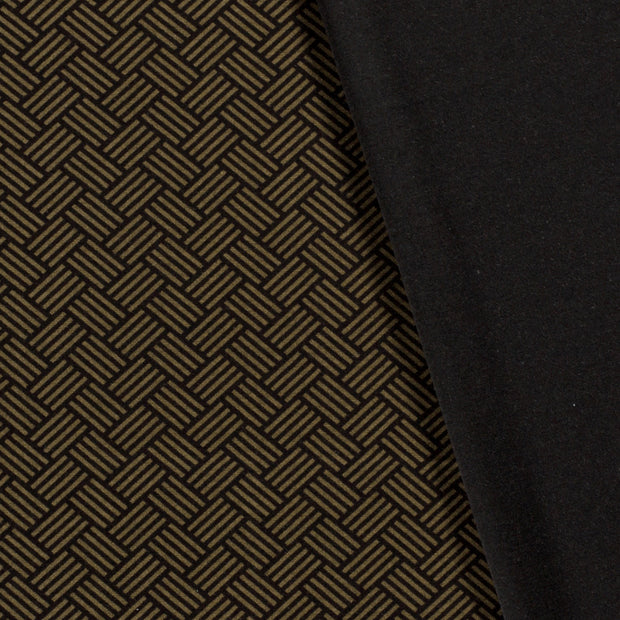 Poly Viscose Jersey fabric Abstract discharge printed 