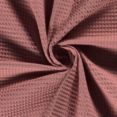 Waffle piqué Unicolour Old Pink
