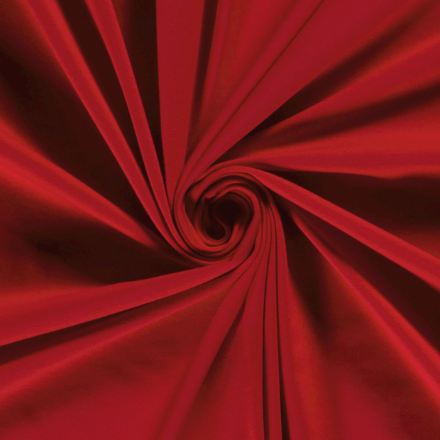 Jersey fabric Unicolour Red