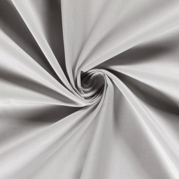 Cotton Poplin fabric Unicolour Light Grey