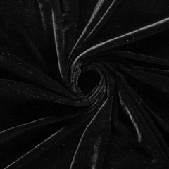 Velvet Unicolour Black