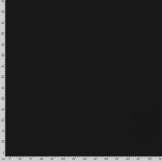 French Terry GOTS organic fabric Unicolour Black